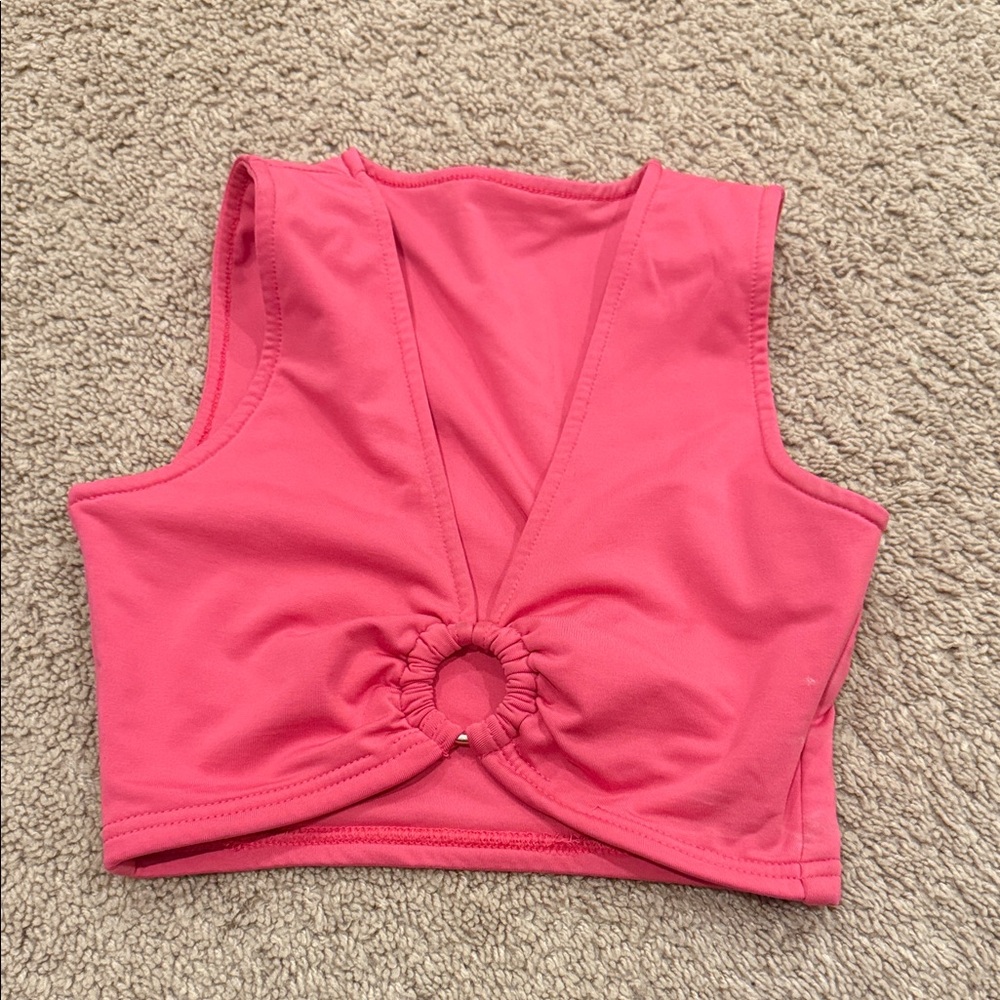 Stylish Pink Women's Crop Top